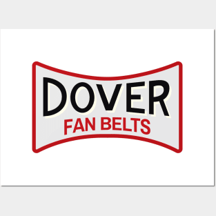 Dover Fan Belts (Original Design - White) Posters and Art